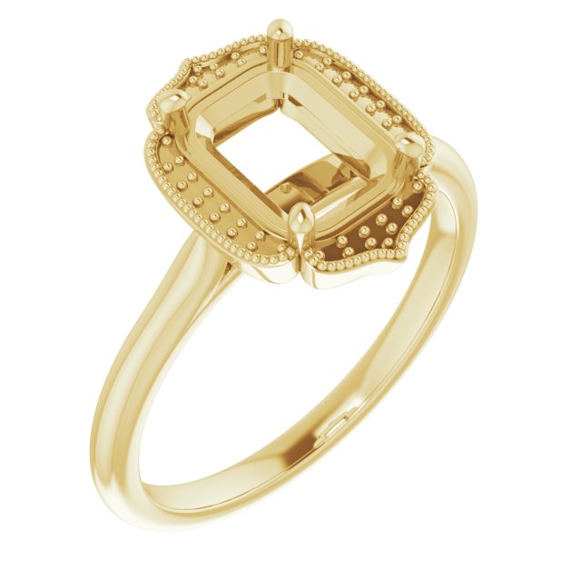 Accented Vintage-Inspired Ring