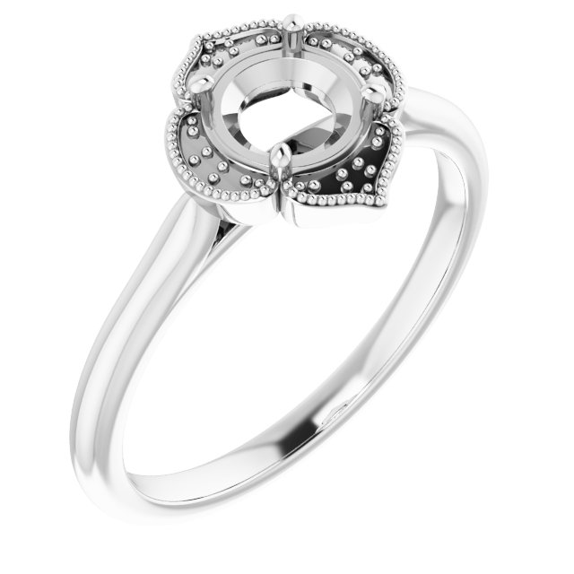Accented Vintage-Inspired Ring
