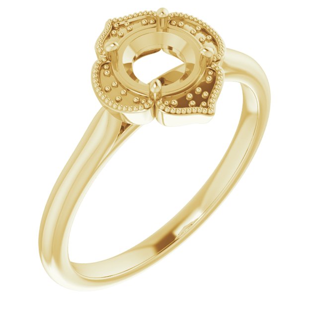 Accented Vintage-Inspired Ring