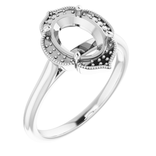 Accented Vintage-Inspired Ring