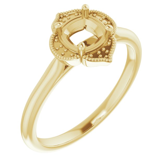 Accented Vintage-Inspired Ring