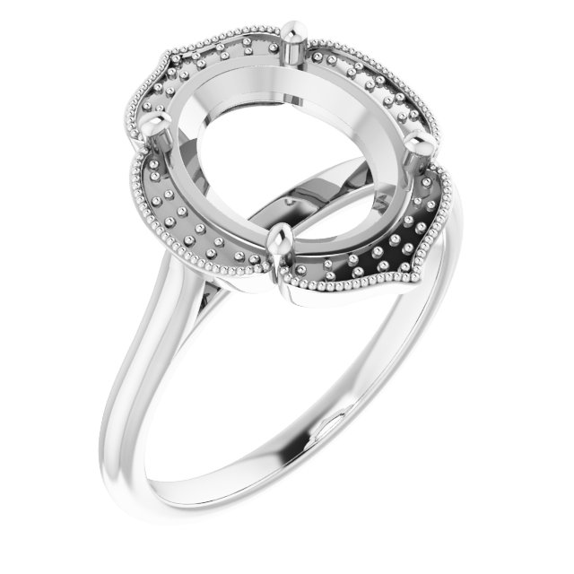 Accented Vintage-Inspired Ring