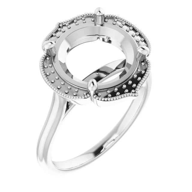 Accented Vintage-Inspired Ring