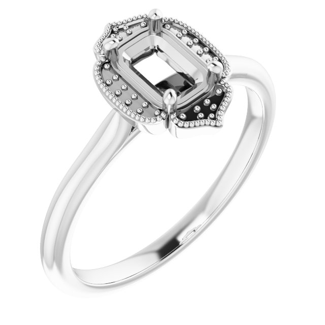 Accented Vintage-Inspired Ring