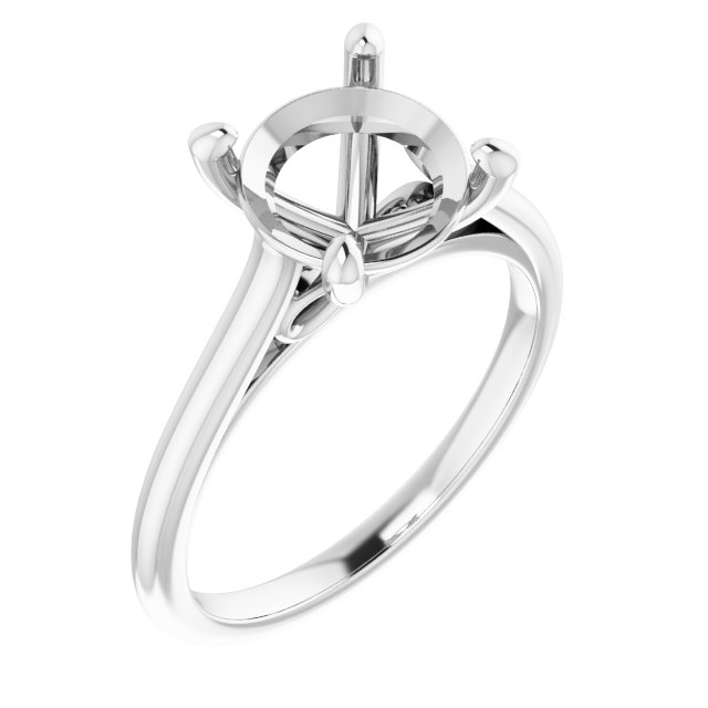 Accented Infinity-Inspired Engagement Ring