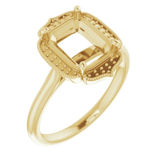 Accented Vintage-Inspired Ring