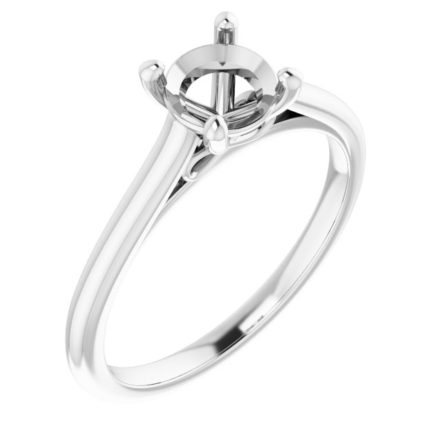 Accented Infinity-Inspired Engagement Ring