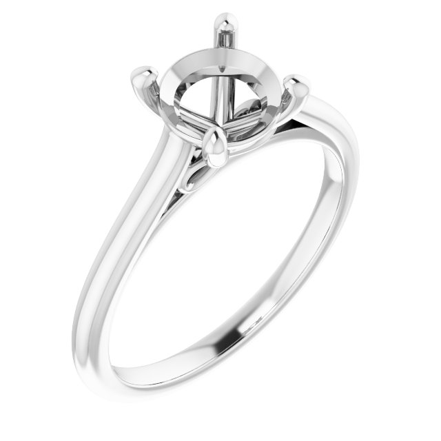 Accented Infinity-Inspired Engagement Ring