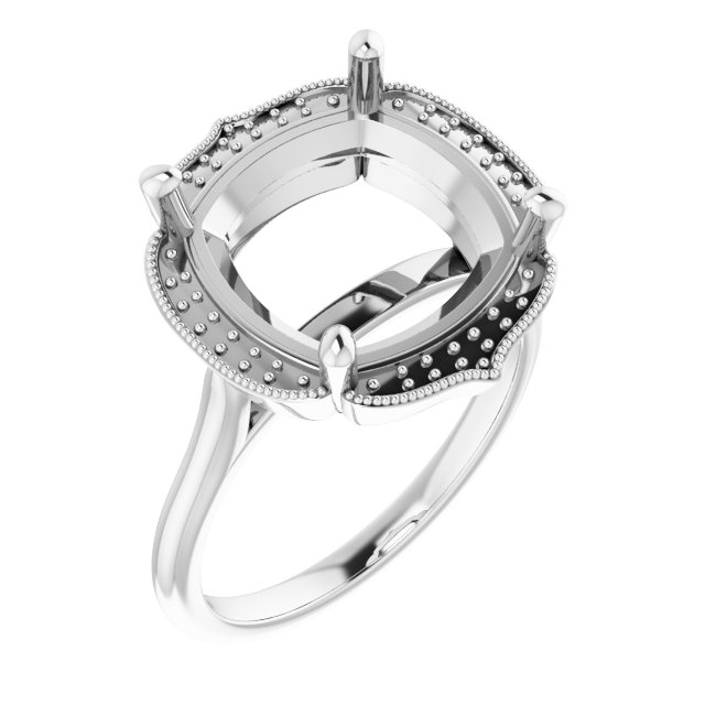 Accented Vintage-Inspired Ring