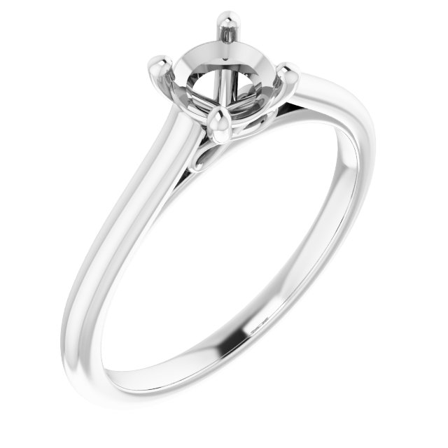 Accented Infinity-Inspired Engagement Ring