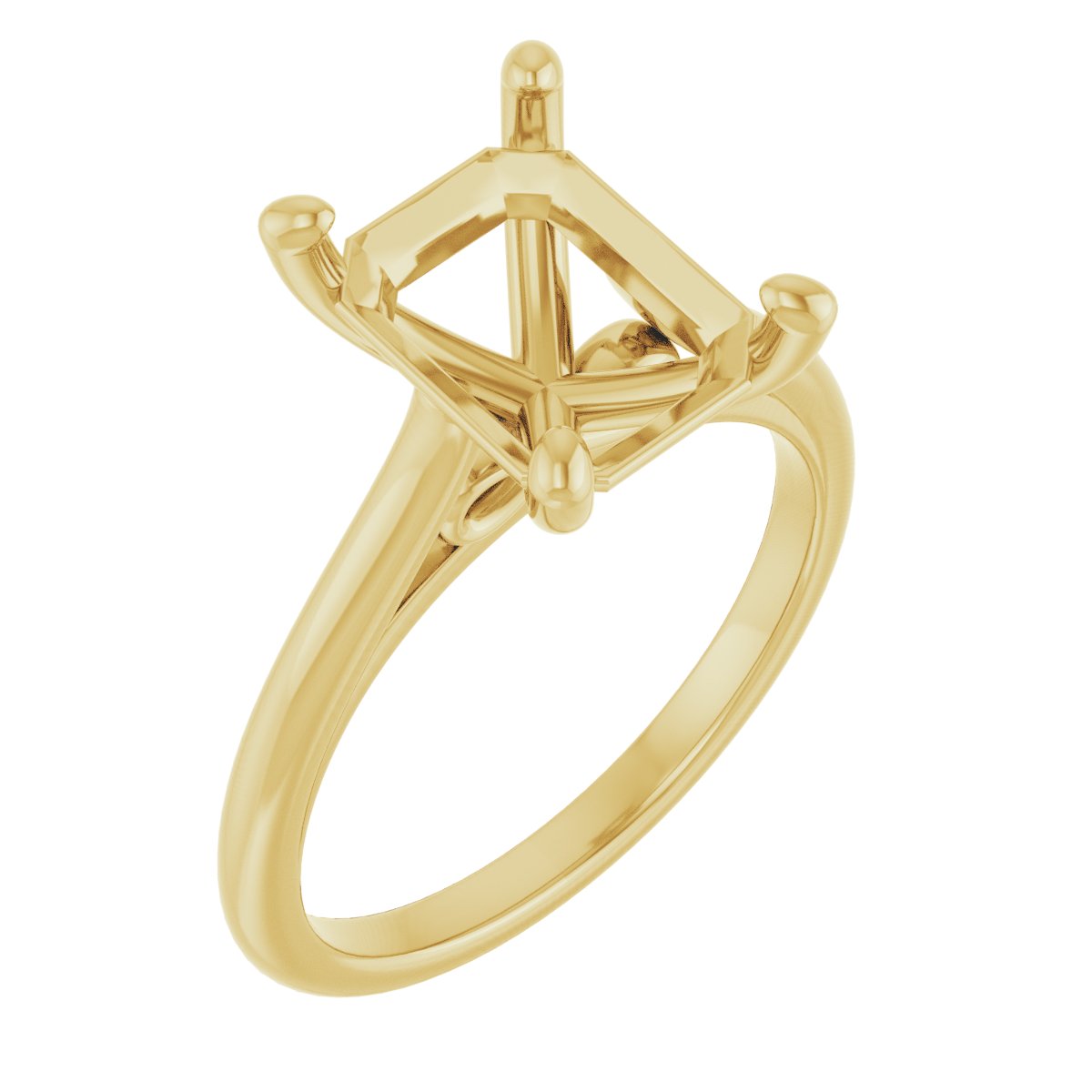 Accented Infinity-Inspired Engagement Ring