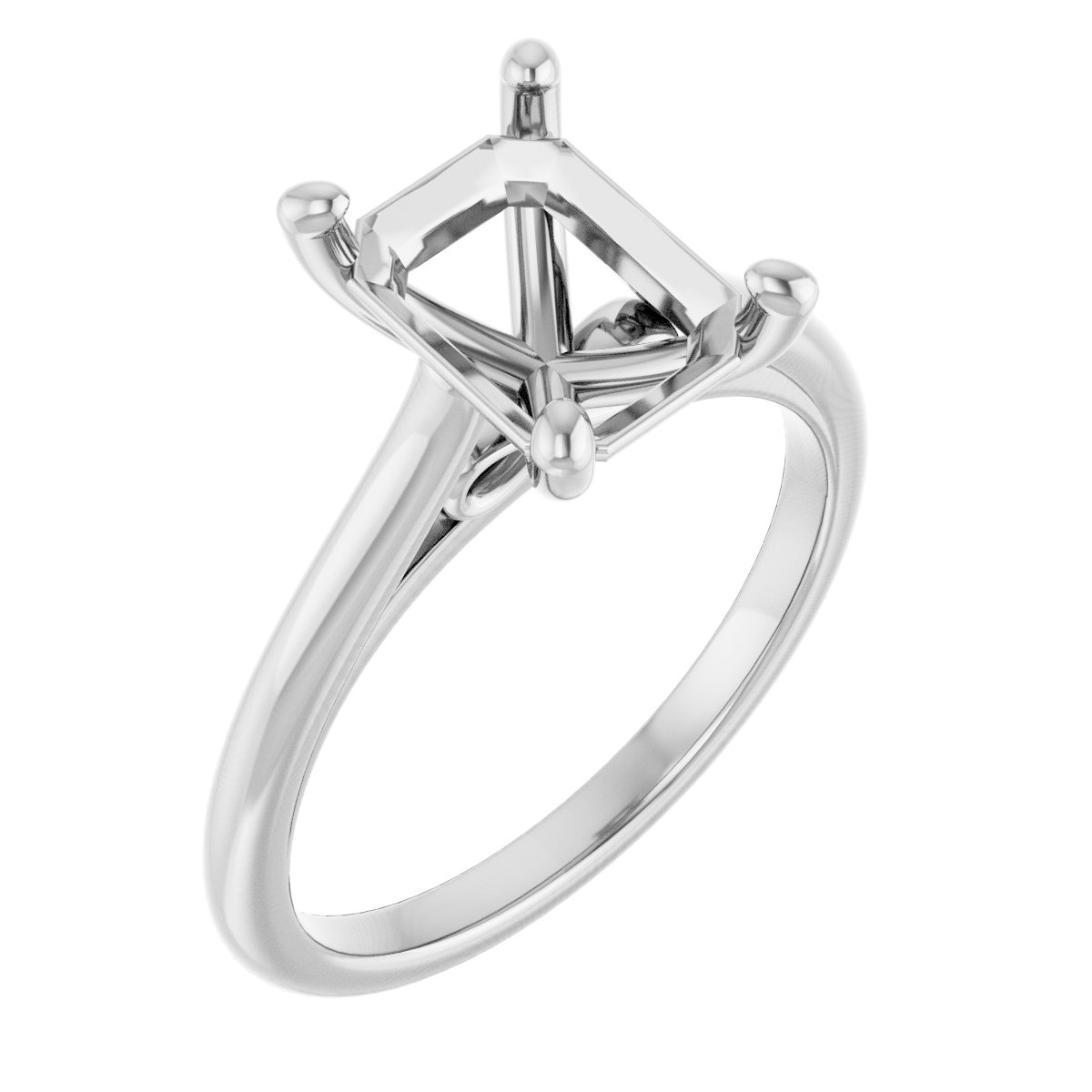 Accented Infinity-Inspired Engagement Ring