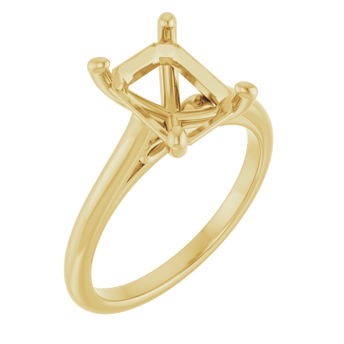 Accented Infinity-Inspired Engagement Ring