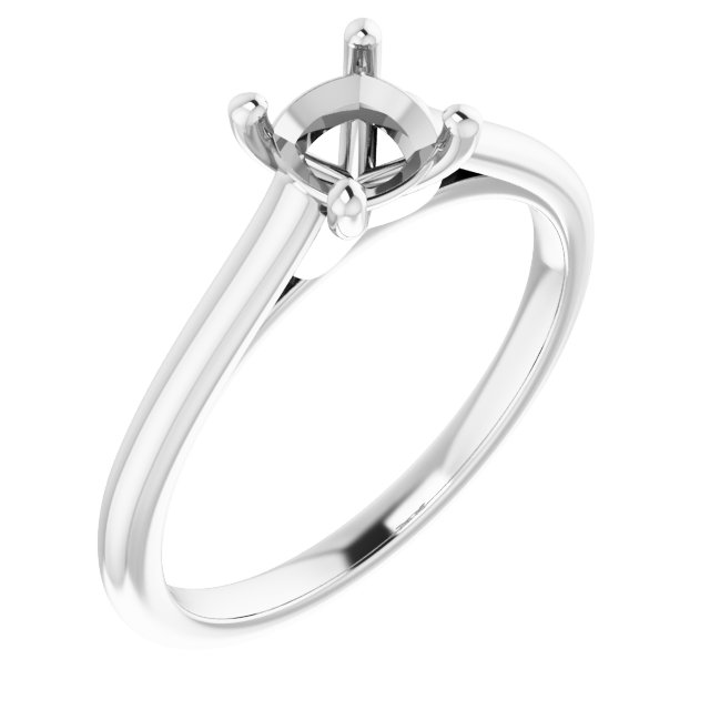 Accented Infinity-Inspired Engagement Ring