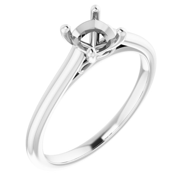 Accented Infinity-Inspired Engagement Ring
