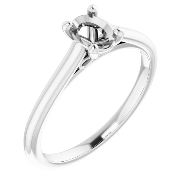 Accented Infinity-Inspired Engagement Ring