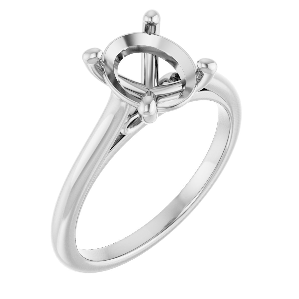 Accented Infinity-Inspired Engagement Ring