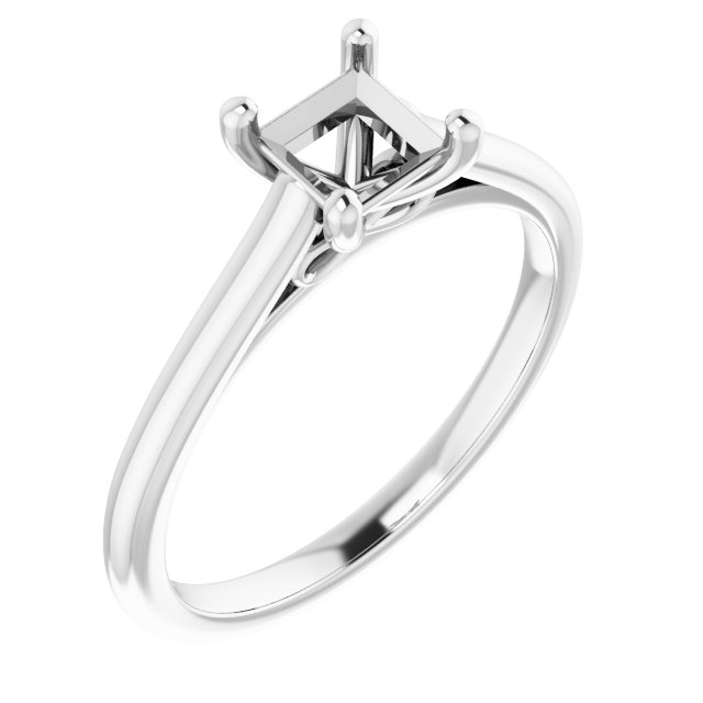 Accented Infinity-Inspired Engagement Ring