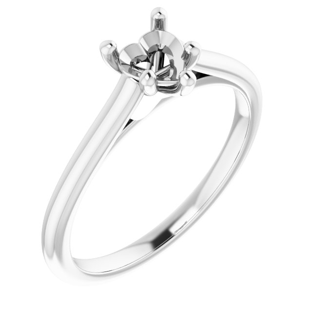 Accented Infinity-Inspired Engagement Ring