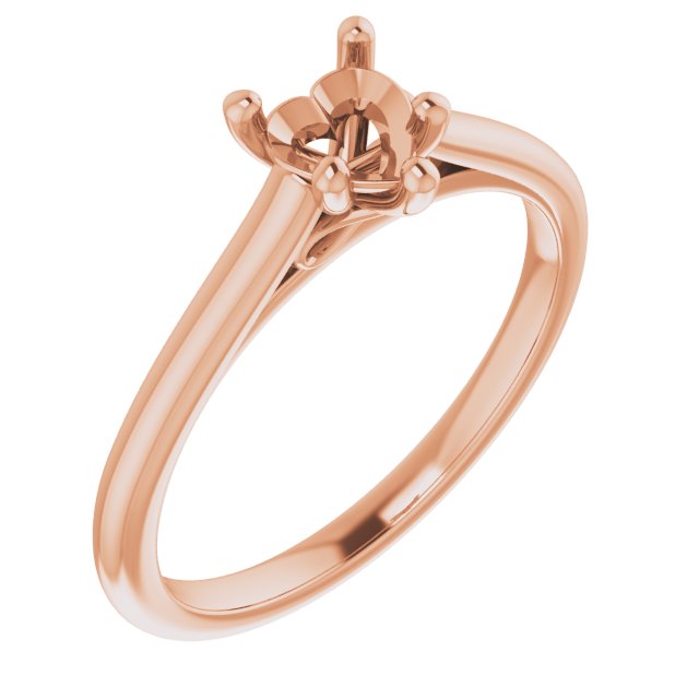 Accented Infinity-Inspired Engagement Ring