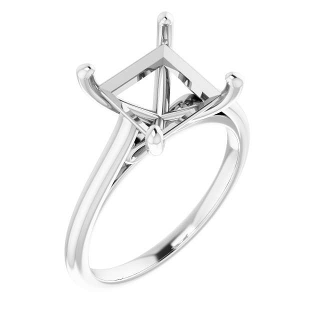 Accented Infinity-Inspired Engagement Ring
