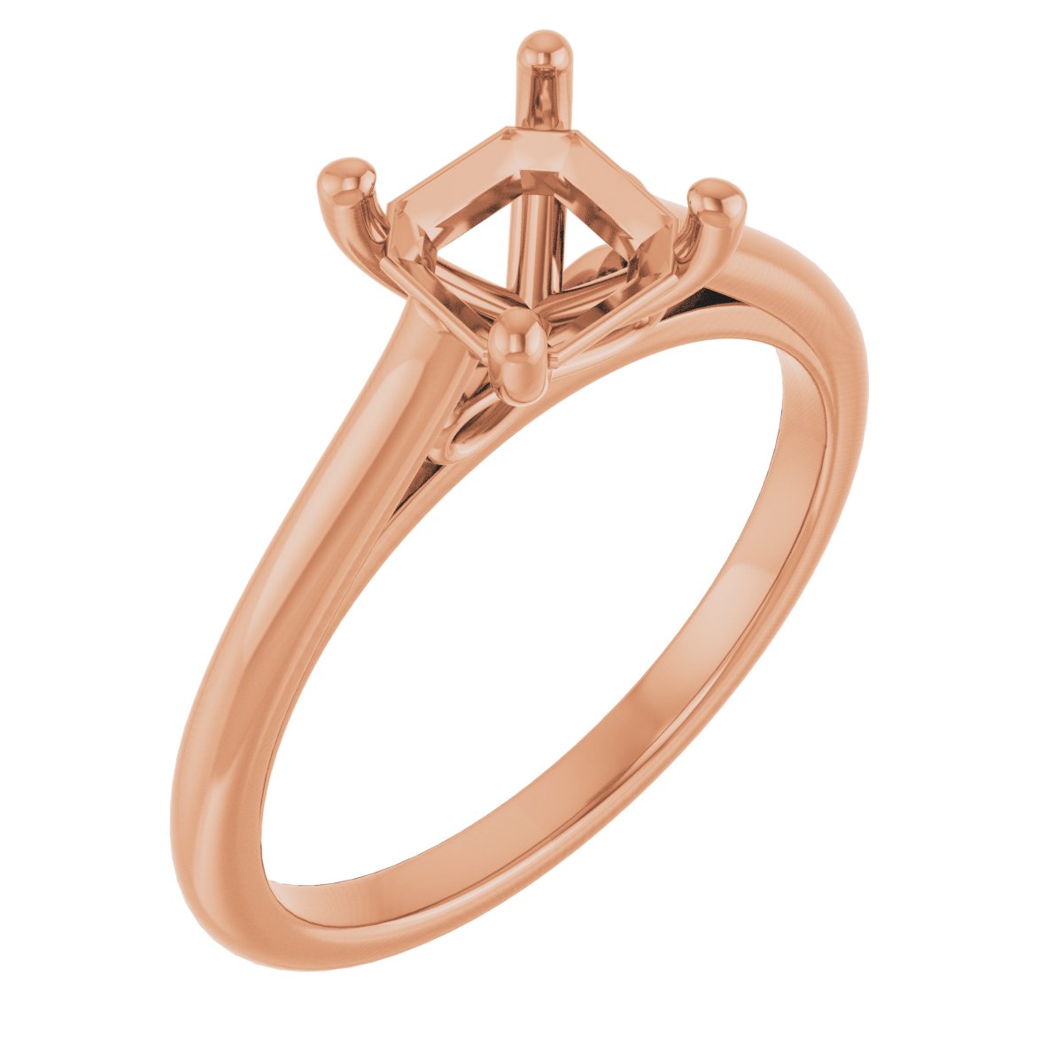Accented Infinity-Inspired Engagement Ring