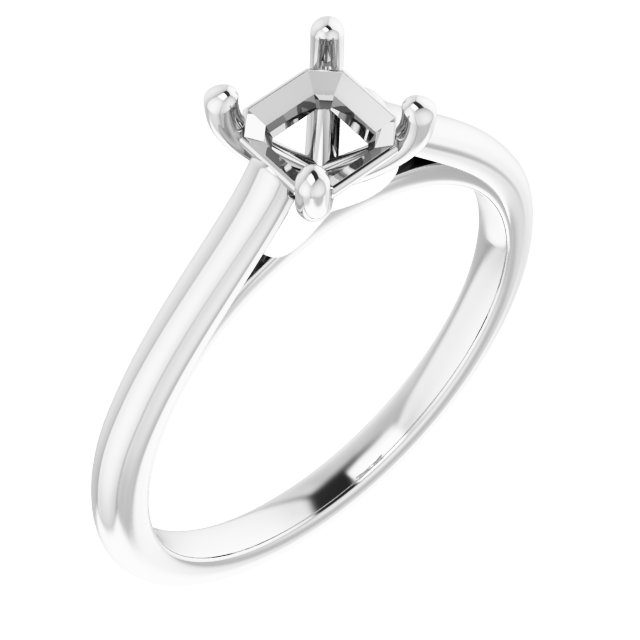 Accented Infinity-Inspired Engagement Ring