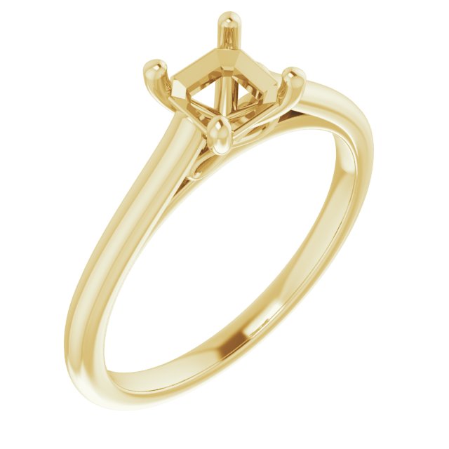 Accented Infinity-Inspired Engagement Ring