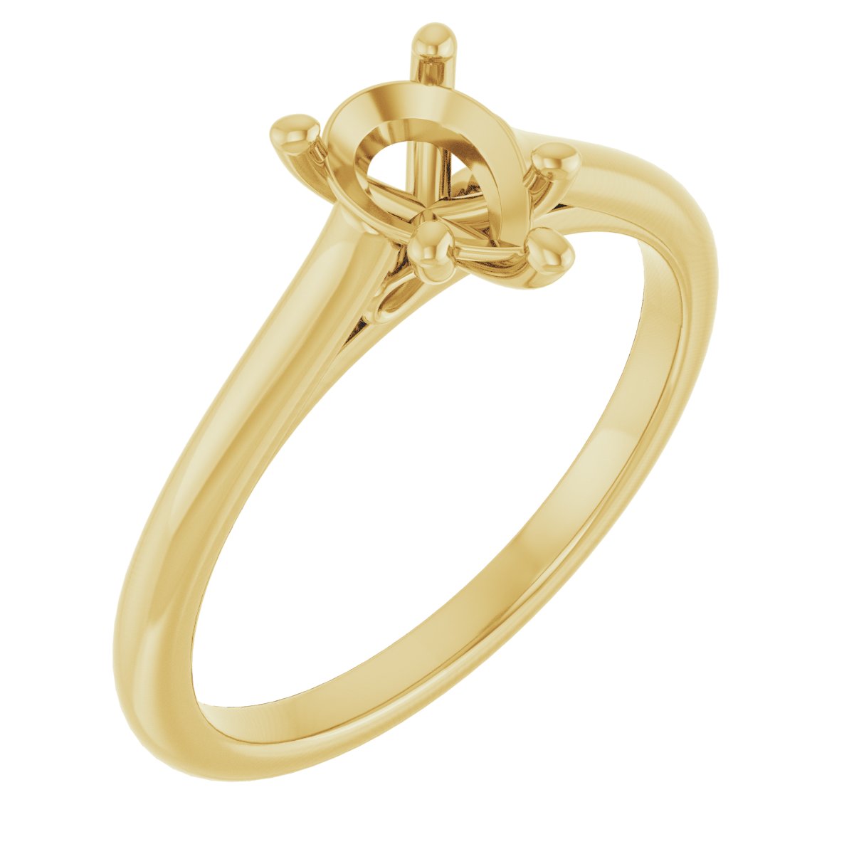 Accented Infinity-Inspired Engagement Ring