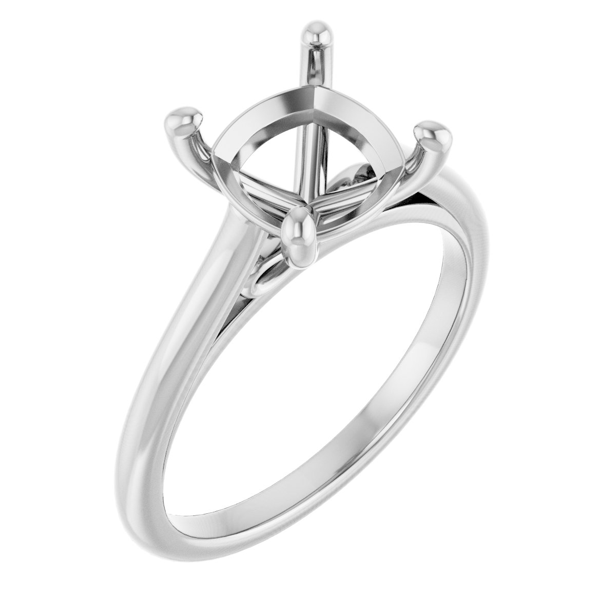 Accented Infinity-Inspired Engagement Ring