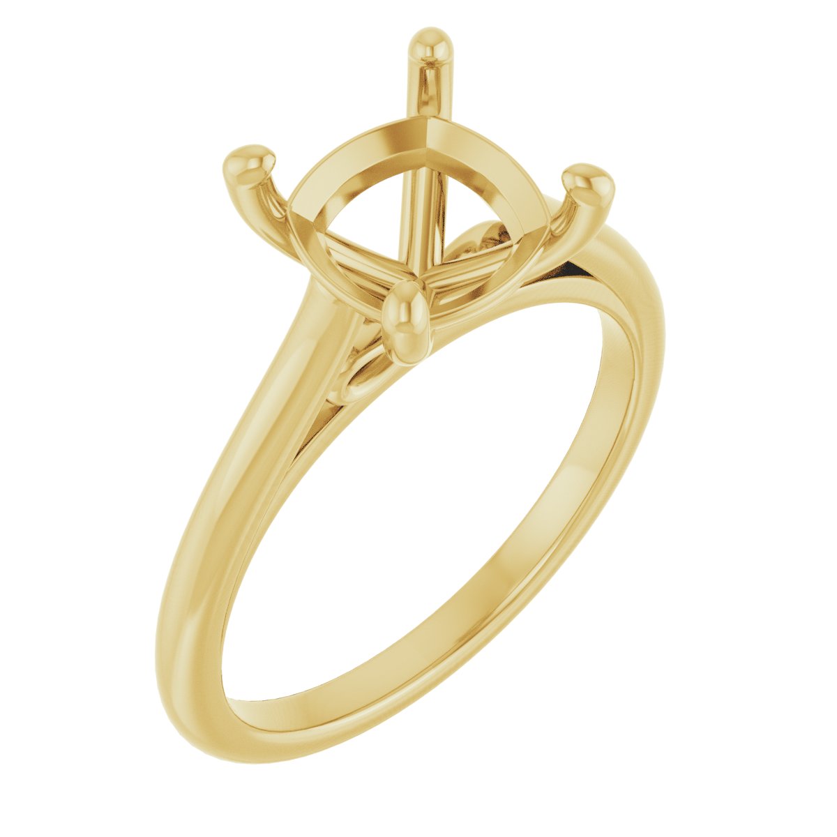 Accented Infinity-Inspired Engagement Ring