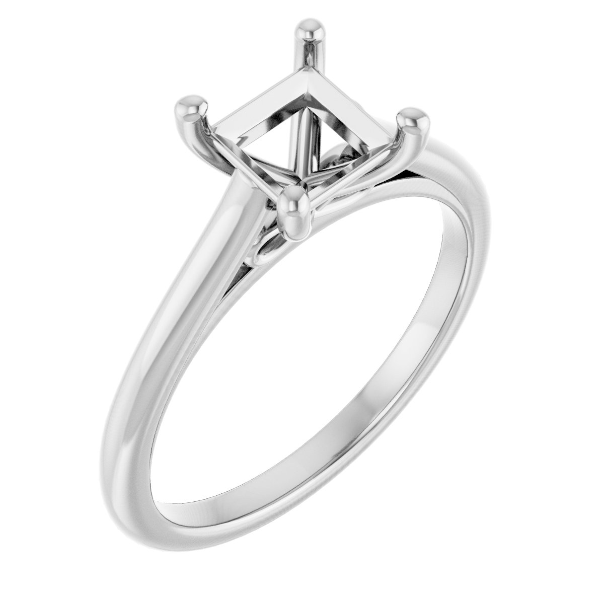 Accented Infinity-Inspired Engagement Ring
