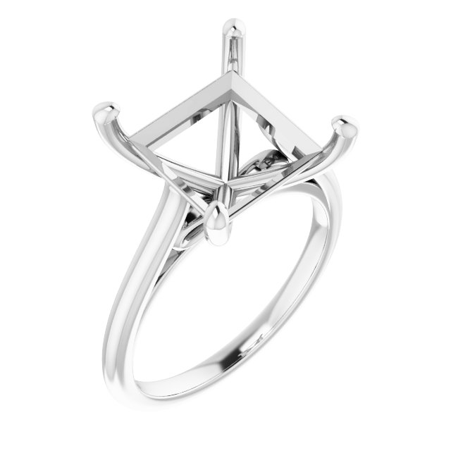 Accented Infinity-Inspired Engagement Ring