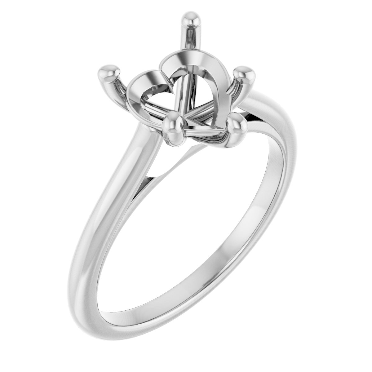 Accented Infinity-Inspired Engagement Ring