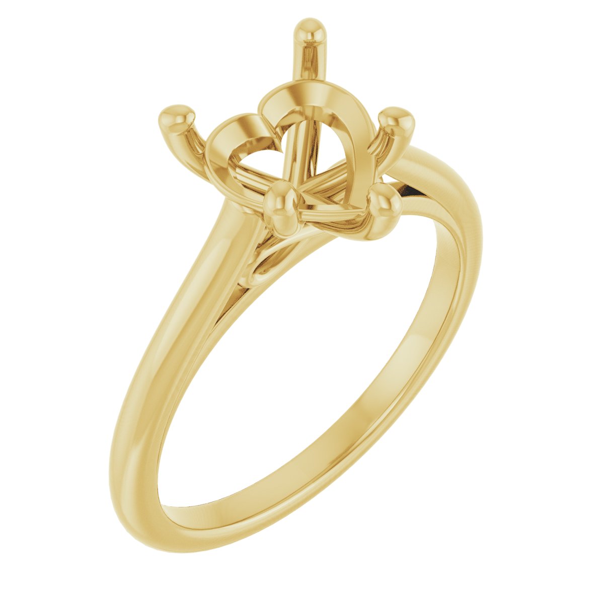 Accented Infinity-Inspired Engagement Ring