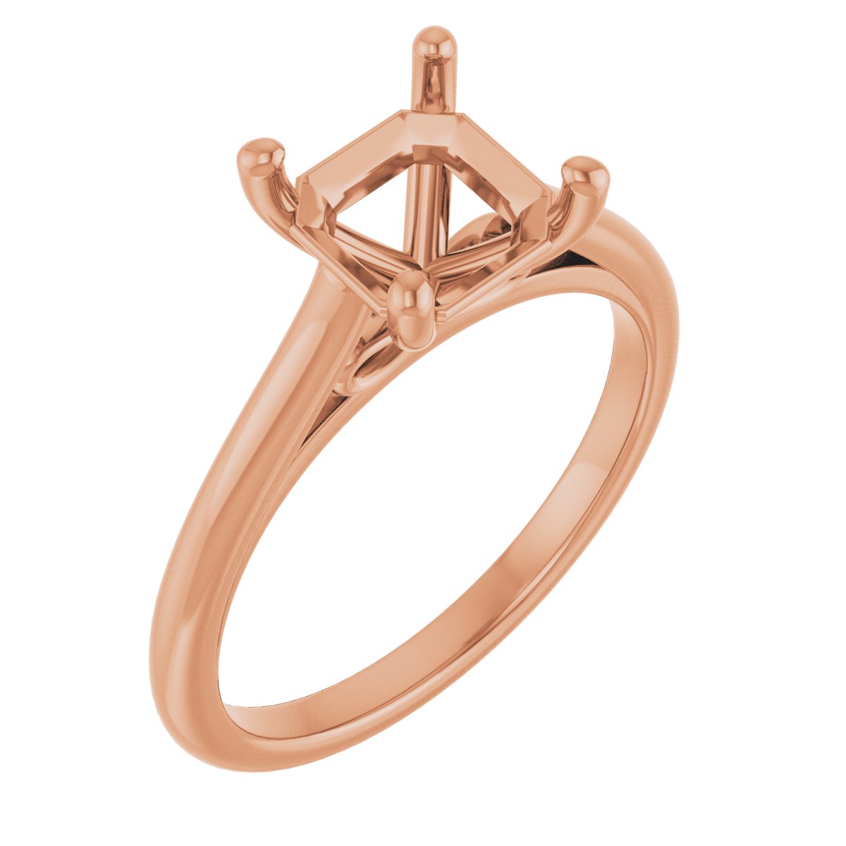 Accented Infinity-Inspired Engagement Ring