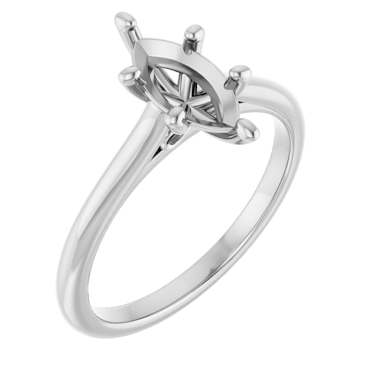 Accented Infinity-Inspired Engagement Ring
