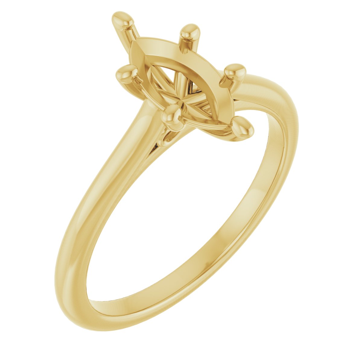 Accented Infinity-Inspired Engagement Ring