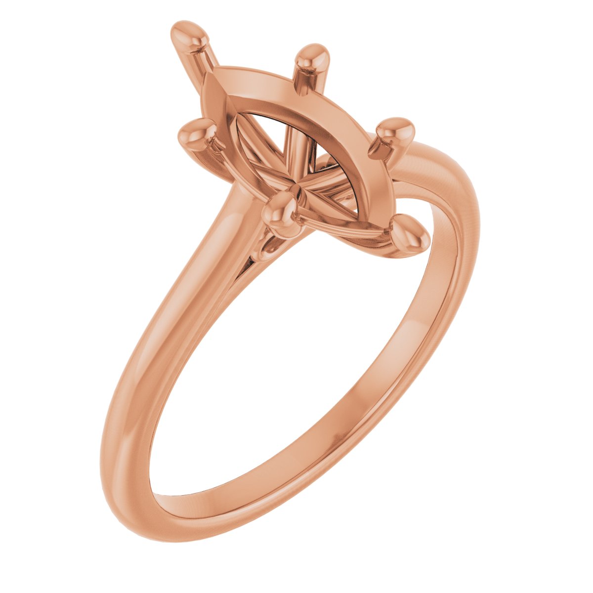 Accented Infinity-Inspired Engagement Ring