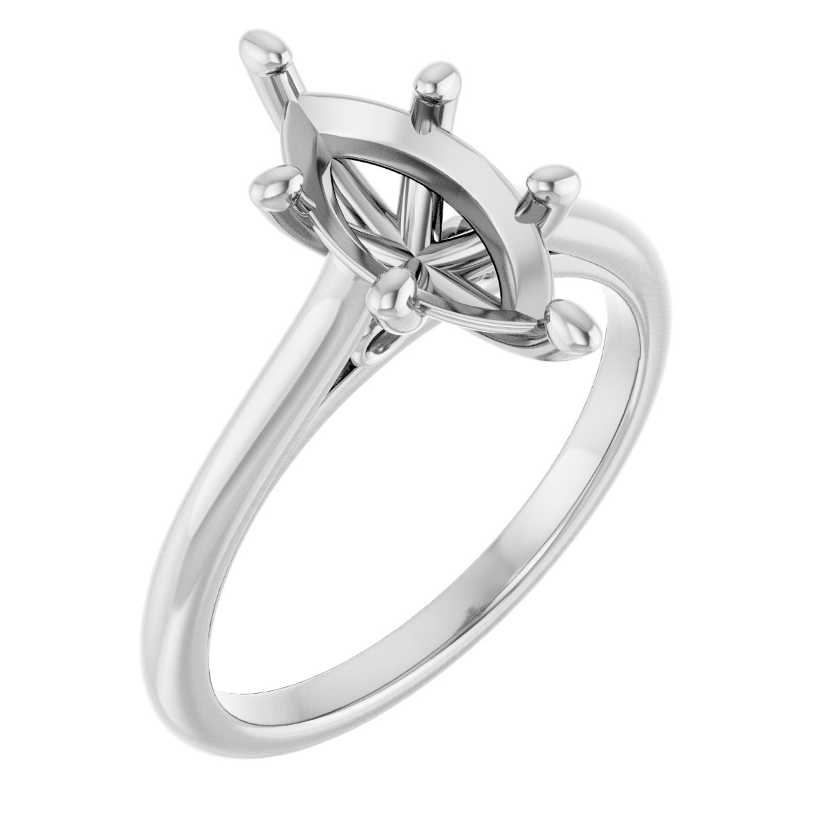 Accented Infinity-Inspired Engagement Ring