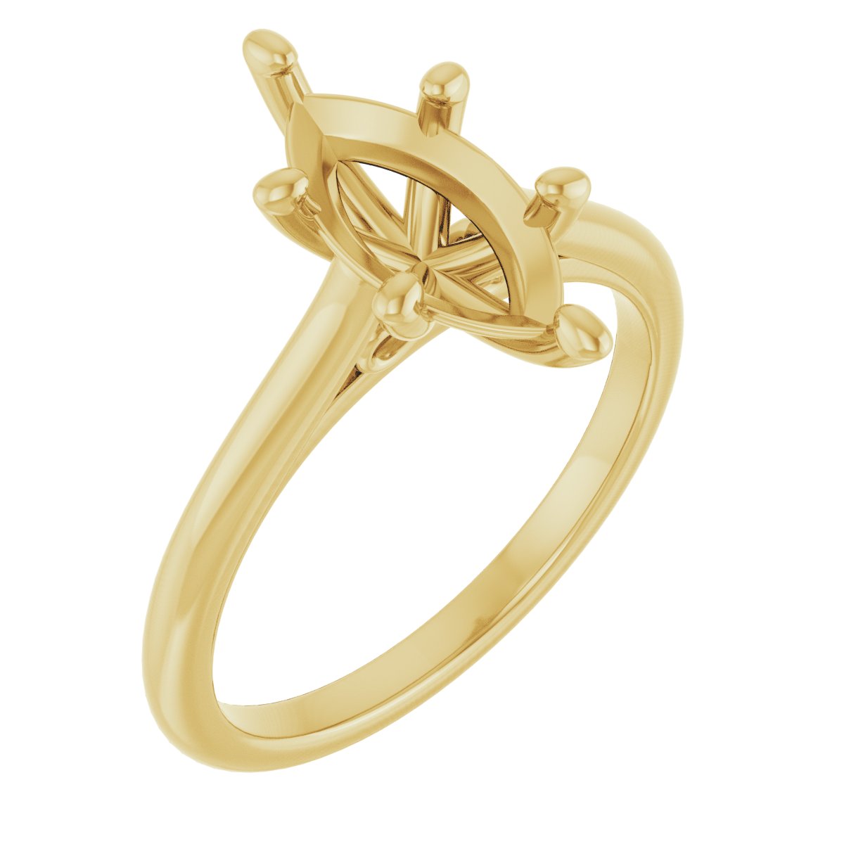 Accented Infinity-Inspired Engagement Ring