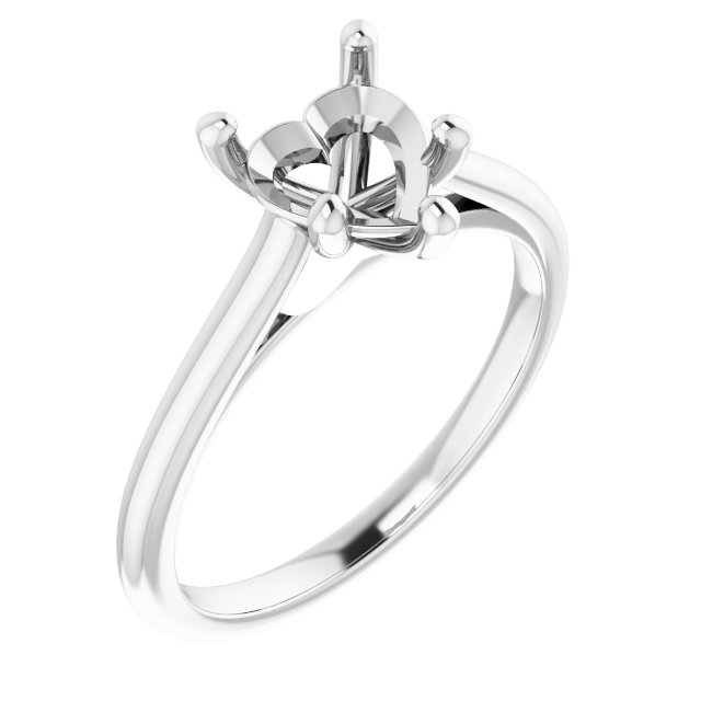 Accented Infinity-Inspired Engagement Ring