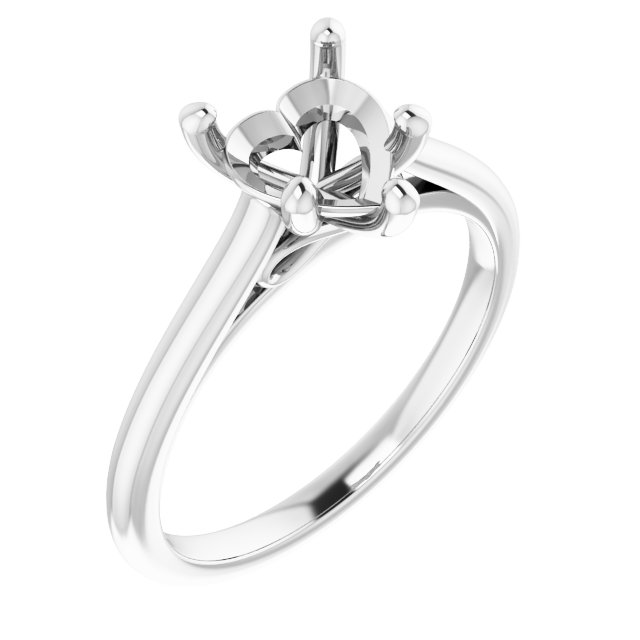 Accented Infinity-Inspired Engagement Ring
