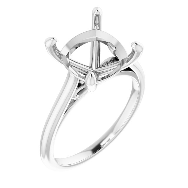 Accented Infinity-Inspired Engagement Ring