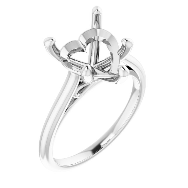 Accented Infinity-Inspired Engagement Ring