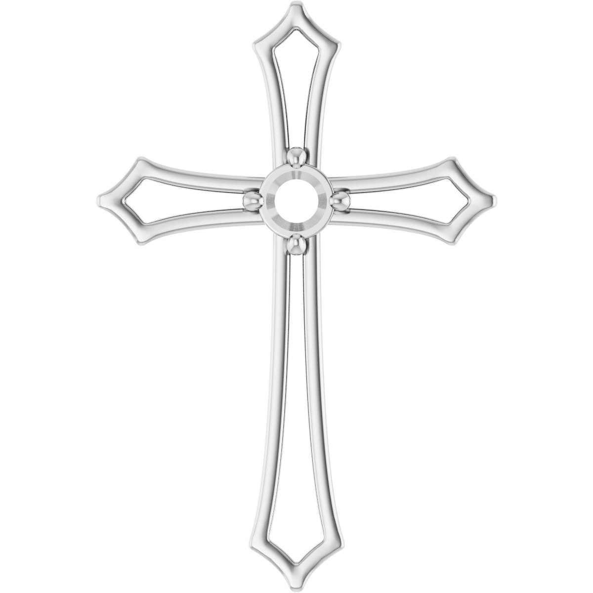 Accented Cross Pendant