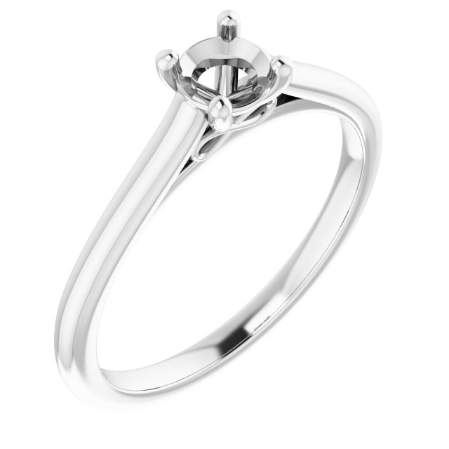 Accented Infinity-Inspired Engagement Ring