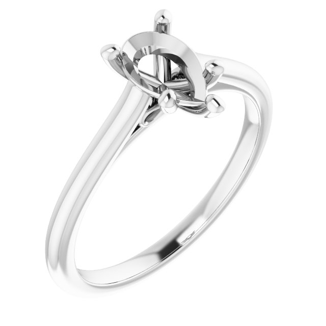 Accented Infinity-Inspired Engagement Ring