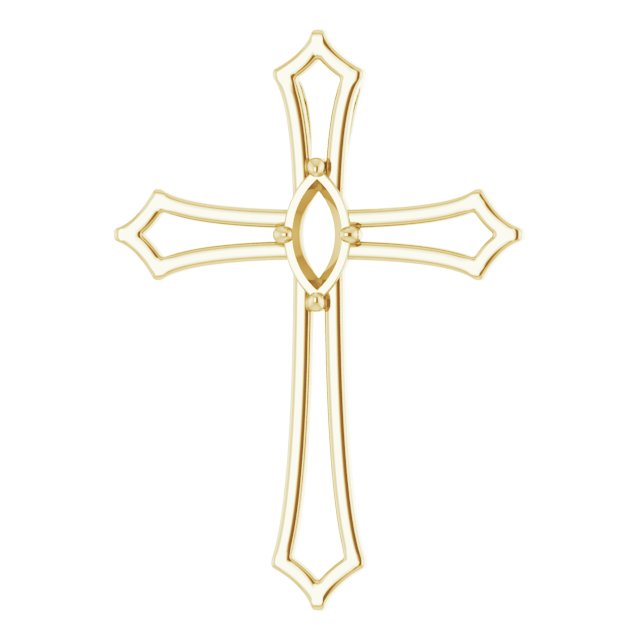 Accented Cross Pendant