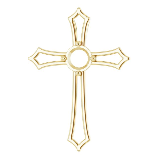 Accented Cross Pendant